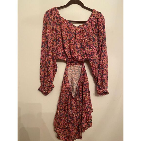 Free people-Jael Printed Mini Dress size M - Picture 4 of 7
